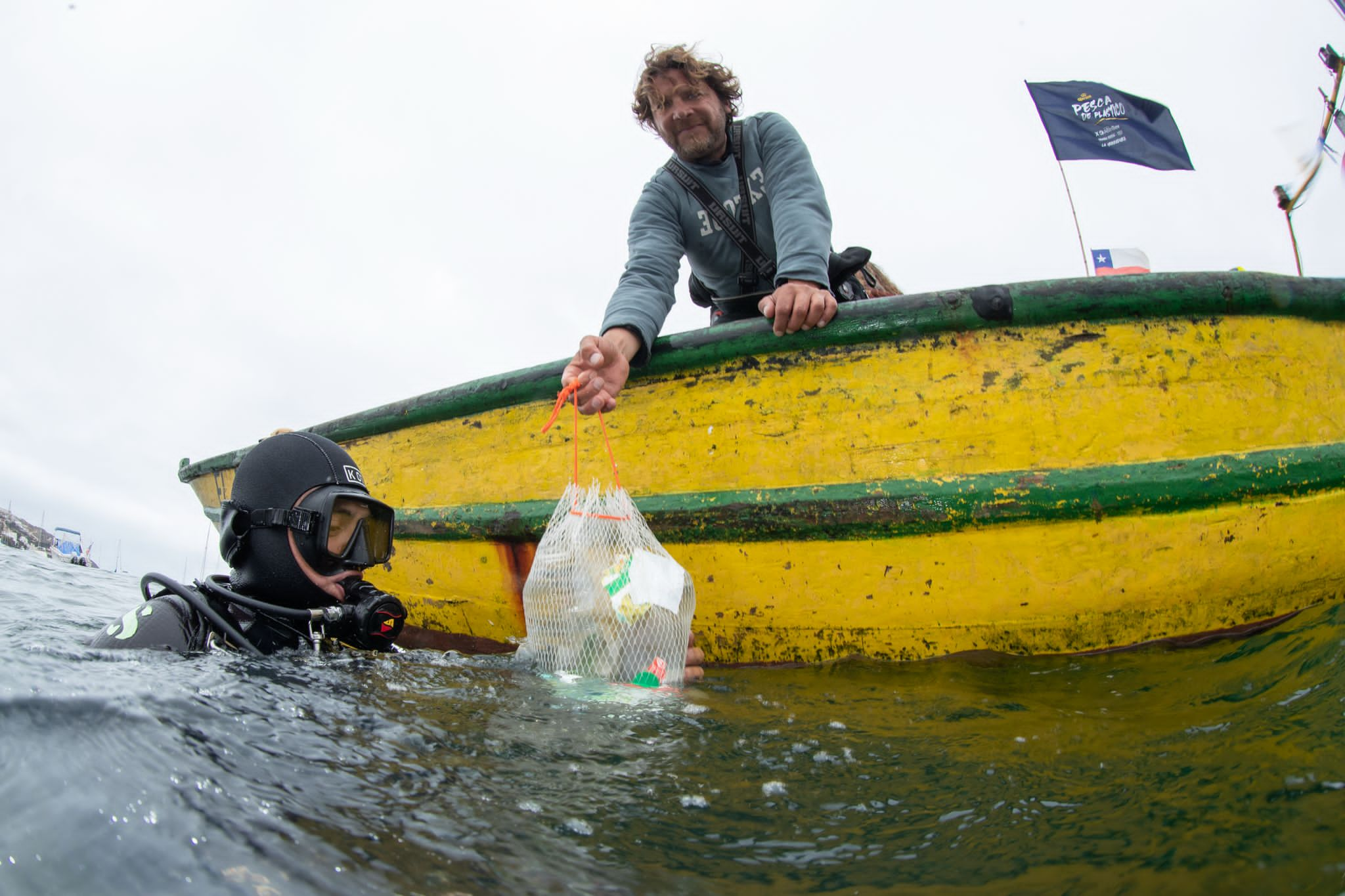 Pesca de plástico